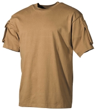 US T-Shirt mit Ärmeltaschen bis 3XL